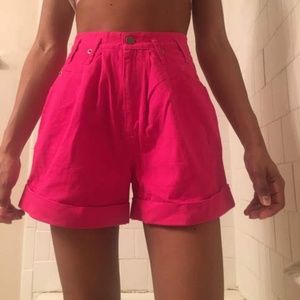 Vtg hot pink pants